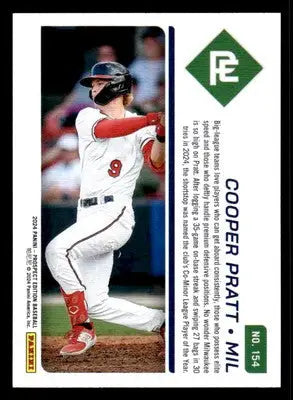 2024 Panini Prospect Edition #154 Cooper Pratt - Baseball Card Single