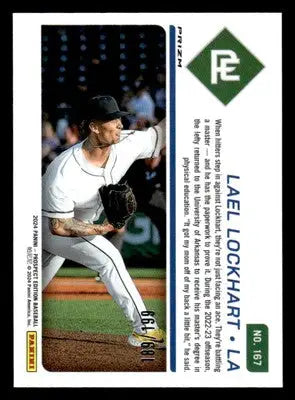 2024 Panini Prospect Edition #167 Lael Lockhart Red Holo #/199 - Baseball Card Single