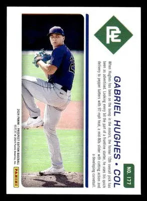 2024 Panini Prospect Edition #177 Gabriel Hughes - Baseball Card Single