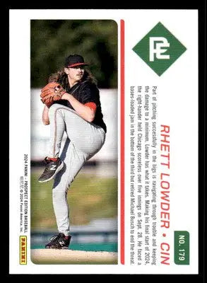 2024 Panini Prospect Edition #179 Rhett Lowder - Baseball Card Single