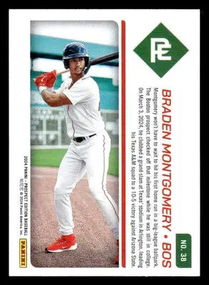 2024 Panini Prospect Edition #38 Braden Montgomery - Baseball Card Single