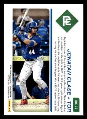 2024 Panini Prospect Edition #77 Jonatan Clase - Baseball Card Single