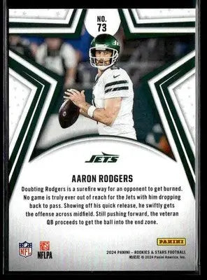 2024 Panini Rookies & Stars Aaron Rodgers #73 New York Jets - Football Card Single