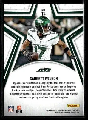 2024 Panini Rookies & Stars Garrett Wilson #74 New York Jets - Football Card Single