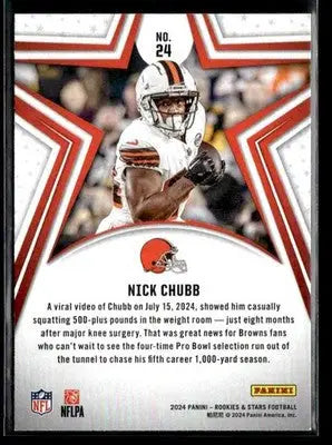 2024 Panini Rookies & Stars Nick Chubb #24 Cleveland Browns - Football Card Single