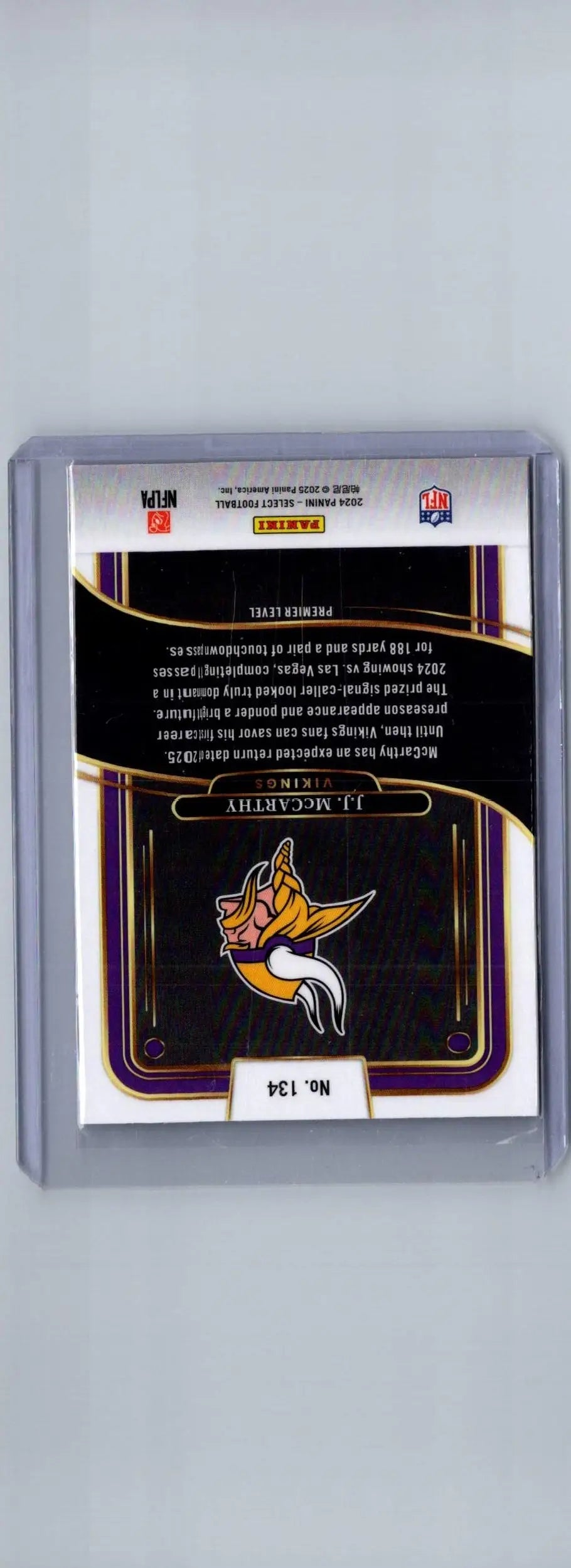 2024 Panini Select #134 J.J. McCarthy - Football Card Single