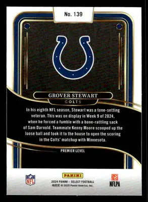 2024 Panini Select #139 Grover Stewart - Football Card Single