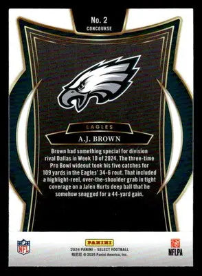 2024 Panini Select #2 A.J. Brown - Football Card Single