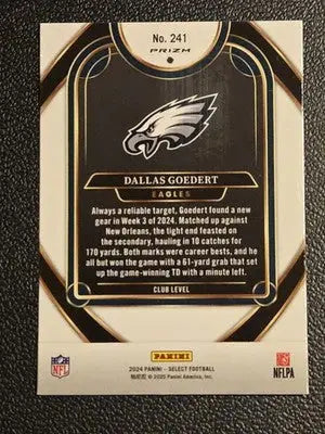 2024 Panini Select #241 Dallas Goedert Red & Yellow Prizm Shock - Football Card Single