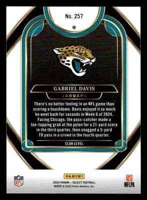 2024 Panini Select #257 Gabriel Davis - Football Card Single
