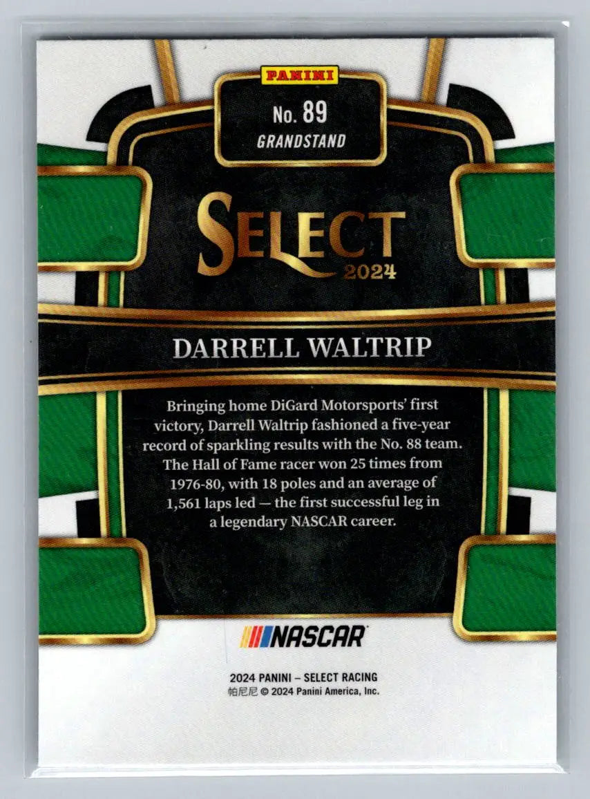 2024 Panini Select #89 Darrell Waltrip DiGard Motorsports - Racing Card Single