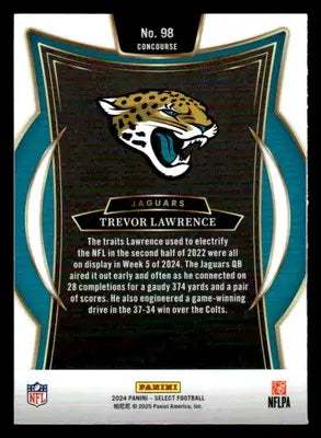 2024 Panini Select #98 Trevor Lawrence - Football Card Single