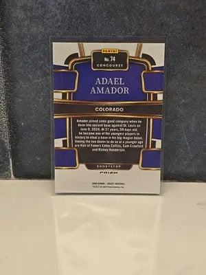 2024 Panini Select Concourse Level Red White Blue Prizm Adael Amador #74 - Baseball Card Single