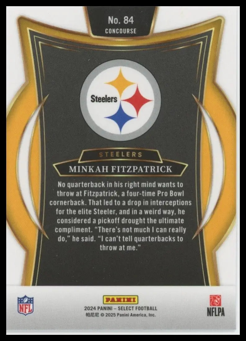 2024 Panini Select - Concourse Minkah Fitzpatrick #84 - Football Card Single