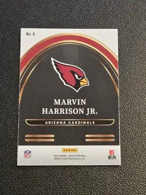 2024 Panini Select - Select Future Prizm #6 Marvin Harrison Jr. - Football Card Single