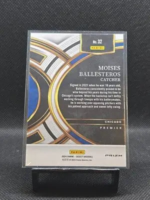 2024 Panini Select - Premier Level Moises Ballesteros #32 Orange Flash Prizm... - Baseball Card Single