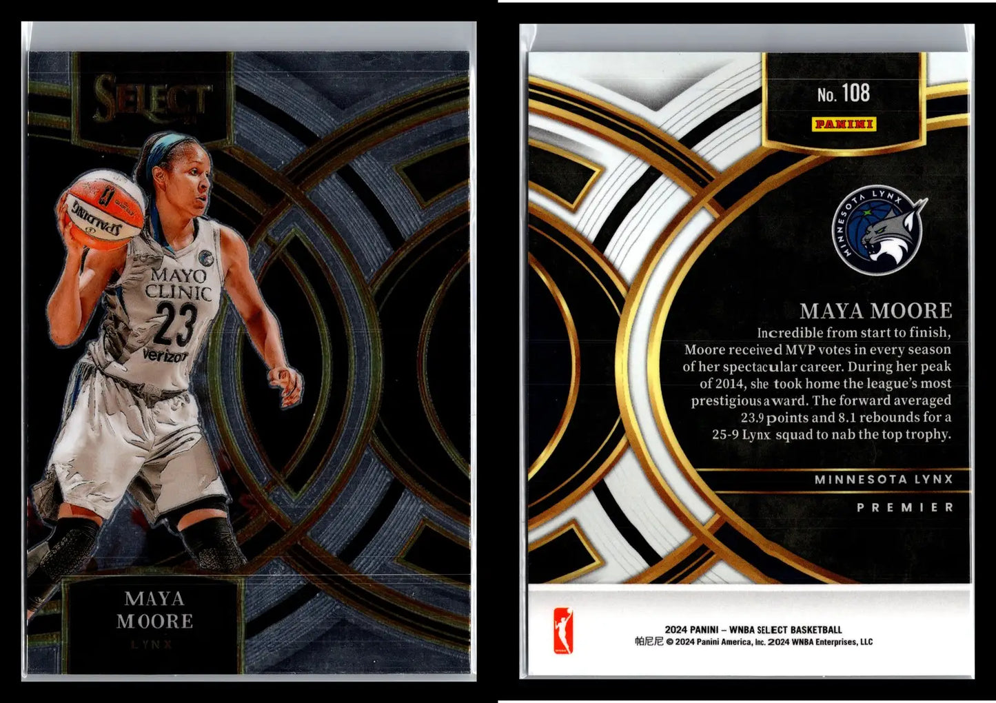 2024 Panini Select WNBA #108 Minnesota Lynx - Basketball Card Single