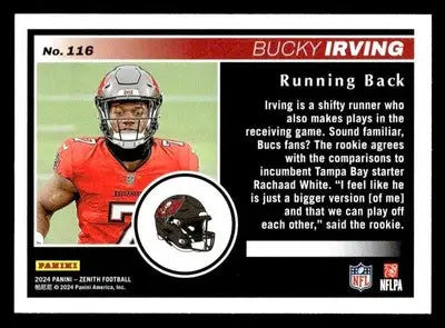 2024 Panini Zenith #116 Bucky Irving - Football Card Single
