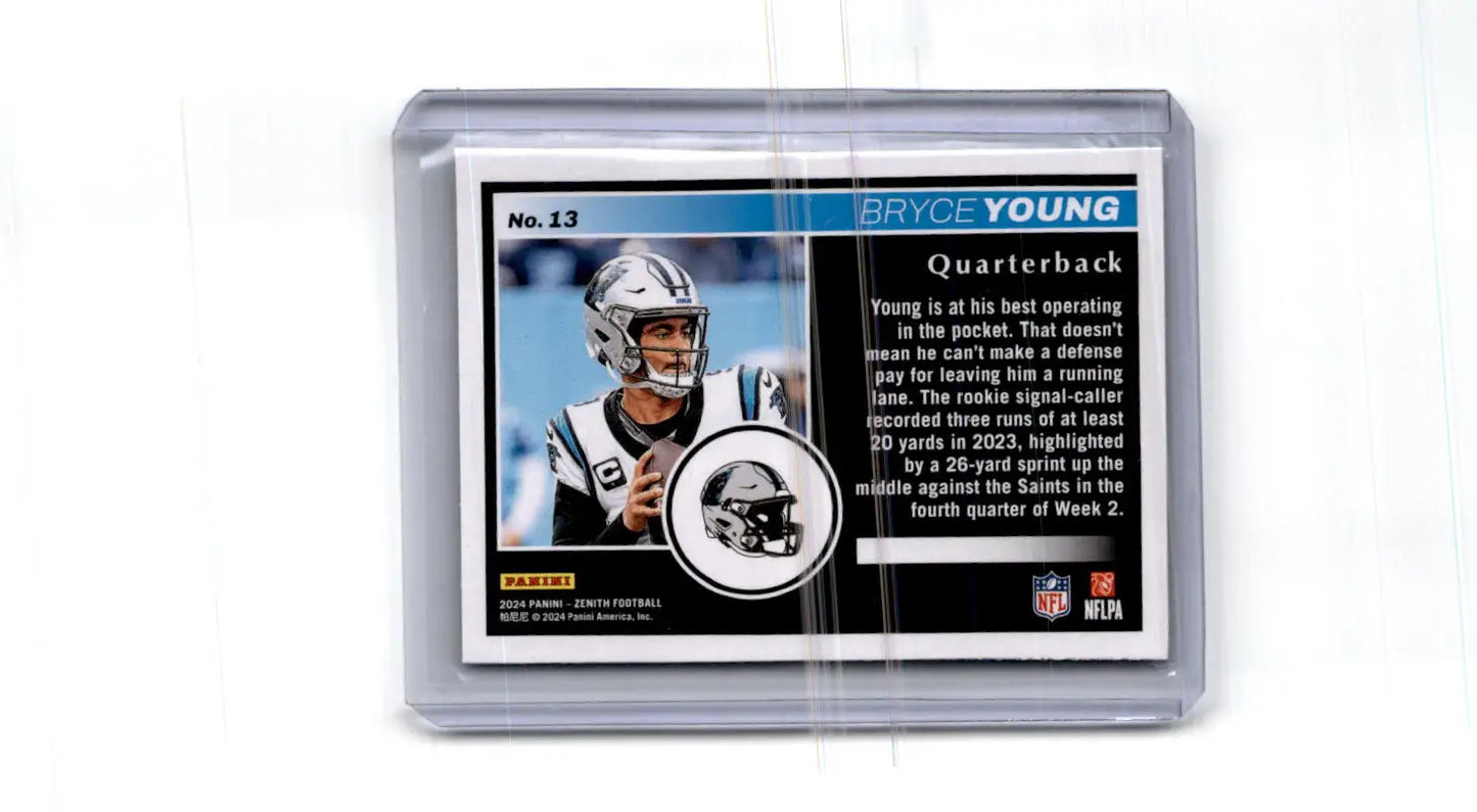 2024 Panini Zenith #13 Bryce Young Two Minute Drill - Football Card Single