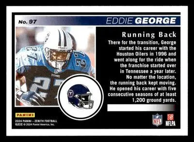 2024 Panini Zenith #97 Eddie George - Football Card Single