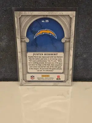 2024 Panini Zenith - Z Marquee Justin Herbert #25 Los Angeles Chargers - Football Card Single