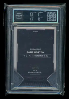2024 Pulse Ruby Cade Horton #3 58/85 Baseball Arena Club 9.5 - Baseball Card Single