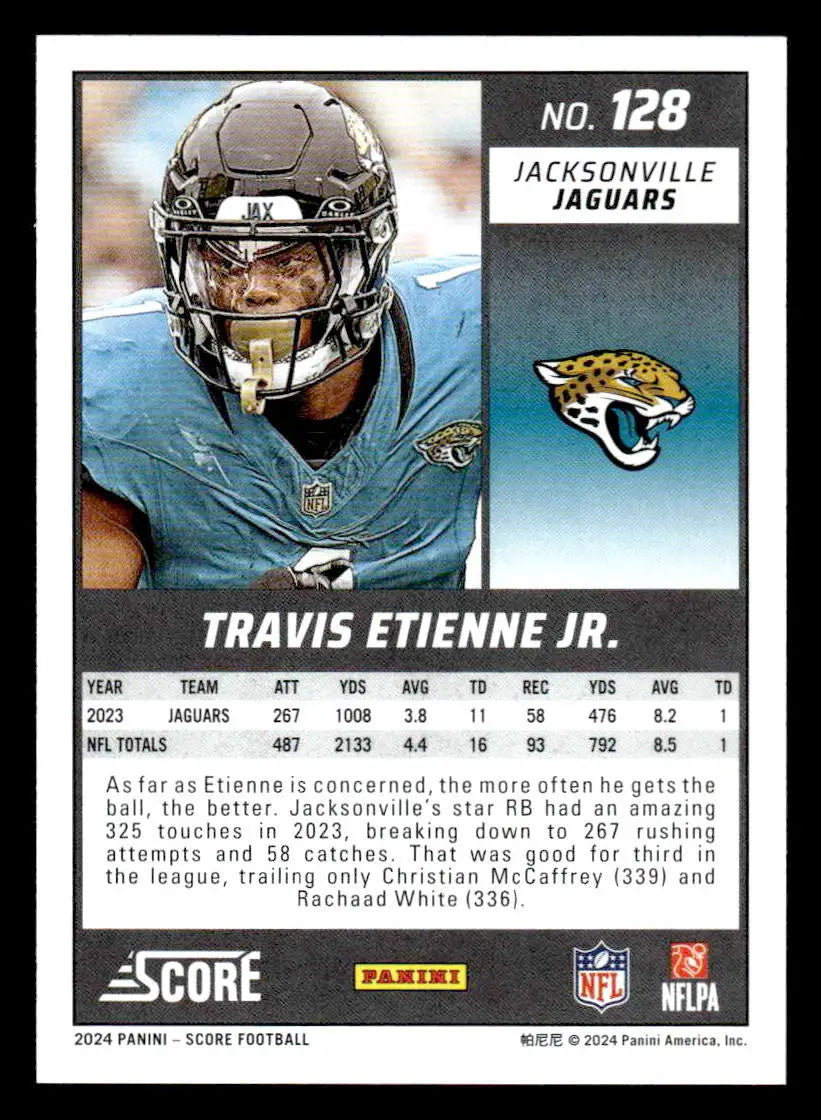 2024 Score #128 Travis Etienne Jr. - Football Card Single