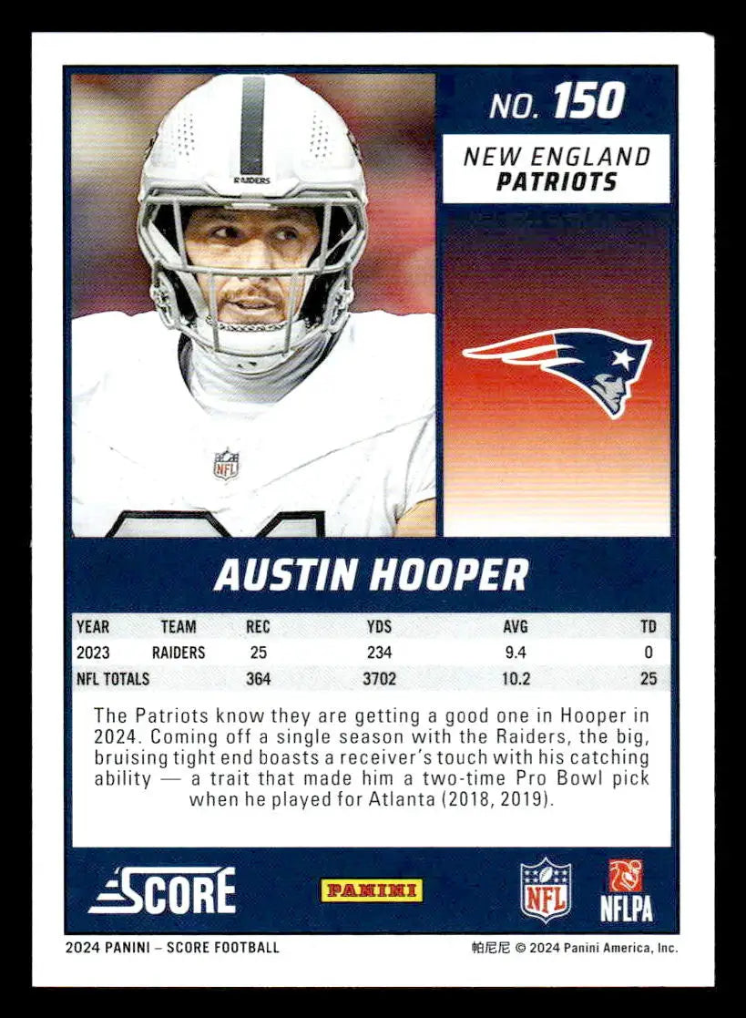 2024 Score #150 Austin Hooper - Football Card Single