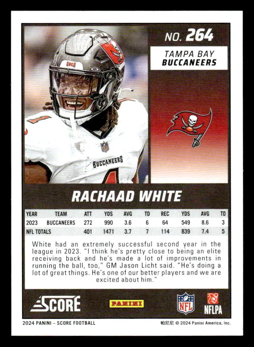 2024 Score #264 Rachaad White - Football Card Single