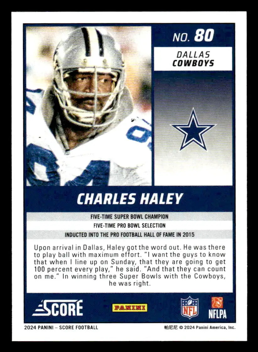 2024 Score #80 Charles Haley - Football Card Single