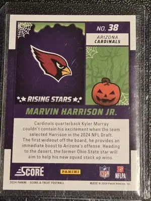 2024 Score-A-Treat #38 Marvin Harrison Jr. A-Treat - Rising Stars Orange Pumpkin - Football Card Single