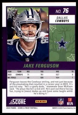 2024 Score-A-Treat Base Jake Ferguson Dallas Cowboys 76 - Football Card Single