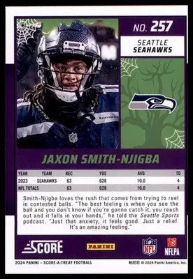 2024 Score-A-Treat Base Jaxon Smith-Njigba Seattle Seahawks 257 - Football Card Single