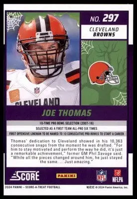 2024 Score-A-Treat Base Joe Thomas Cleveland Browns 297 - Football Card Single