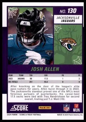 2024 Score-A-Treat Base Josh Allen Jacksonville Jaguars 130 - Football Card Single
