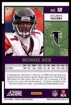 2024 Score-A-Treat - Green Bats Base Michael Vick Atlanta Falcons 18 - Football Card Single