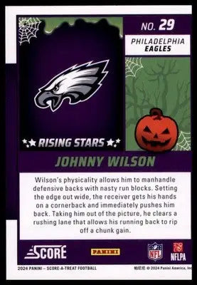 2024 Score-A-Treat - Rising Stars Base Johnny Wilson Philadelphia Eagles 29 - Football Card Single