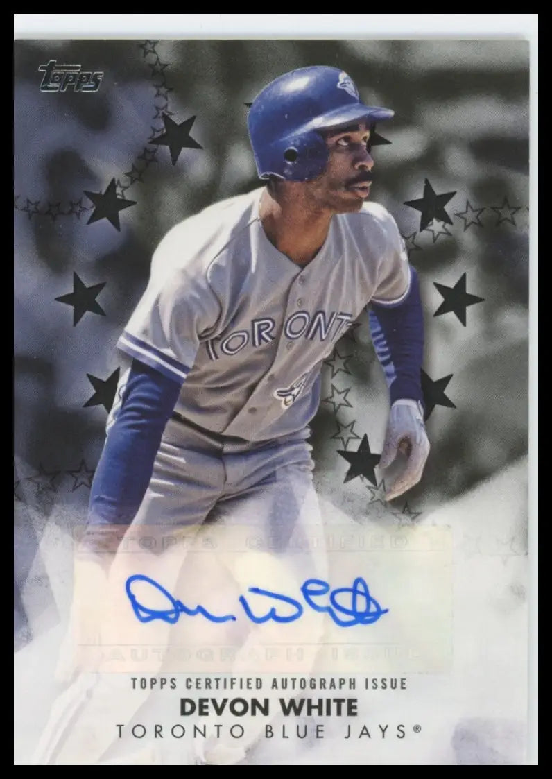 2024 Topps - Baseball Stars Autographs Black (Series Two) Complete Your Set MLB - BSA2-DW Devon White - Baseball Card