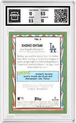 Graded Shohei Ohtani baseball card from 2024 Topps Big League collection