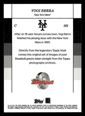 2024 Topps Black & White #101 Yogi Berra - Baseball Card Single