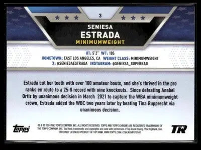 2024 Topps Chrome #3 Seniesa Estrada - Other