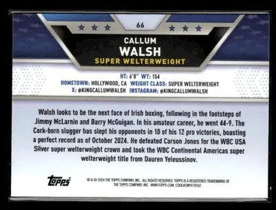 2024 Topps Chrome #66 Callum Walsh - Other
