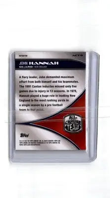 2024 Topps Chrome #ACT-9 John Hannah All-Chrome Team Refractor - Football Card Single