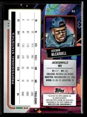 2024 Topps Chrome Cosmic #44 Keenan McCardell - Football Card Single