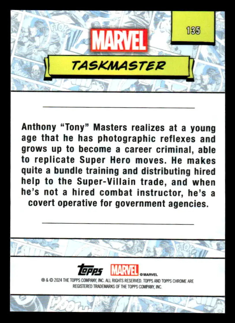 2024 Topps Chrome Marvel #135 Taskmaster - Marvel Card Single