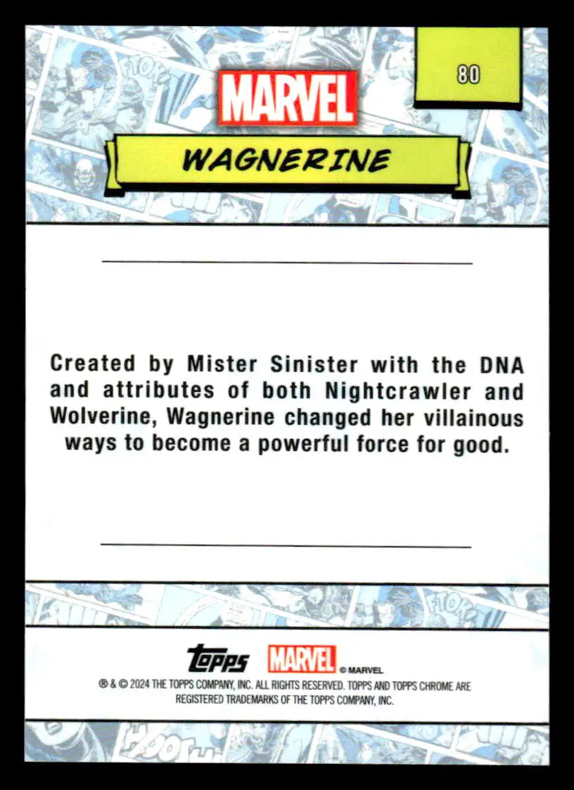 2024 Topps Chrome Marvel #80 Wagnerine - Marvel Card Single