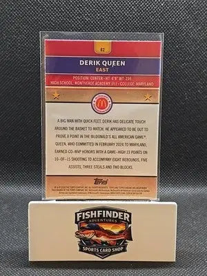 2024 Topps Chrome Mcdonald’s All American - Derik Queen #82 RayWave Refractor... - Basketball Card Single