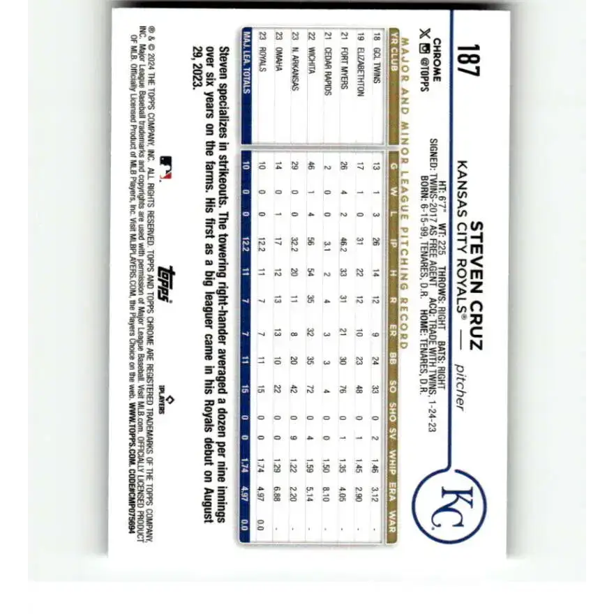 2024 Topps Chrome Refractor RayWave #98 Oneil Cruz NM-MT Pittsburgh Pirates Baseball Card