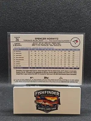 2024 Topps Chrome - Spencer Horwitz #26 Refractor (RC) - Baseball Card Single