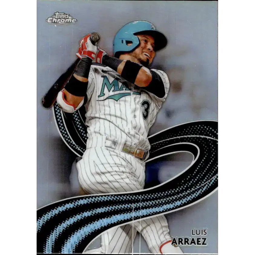 2024 Topps Chrome Strokes Refractor #S-11 Luis Arraez NM-MT Miami Marlins Baseball Card